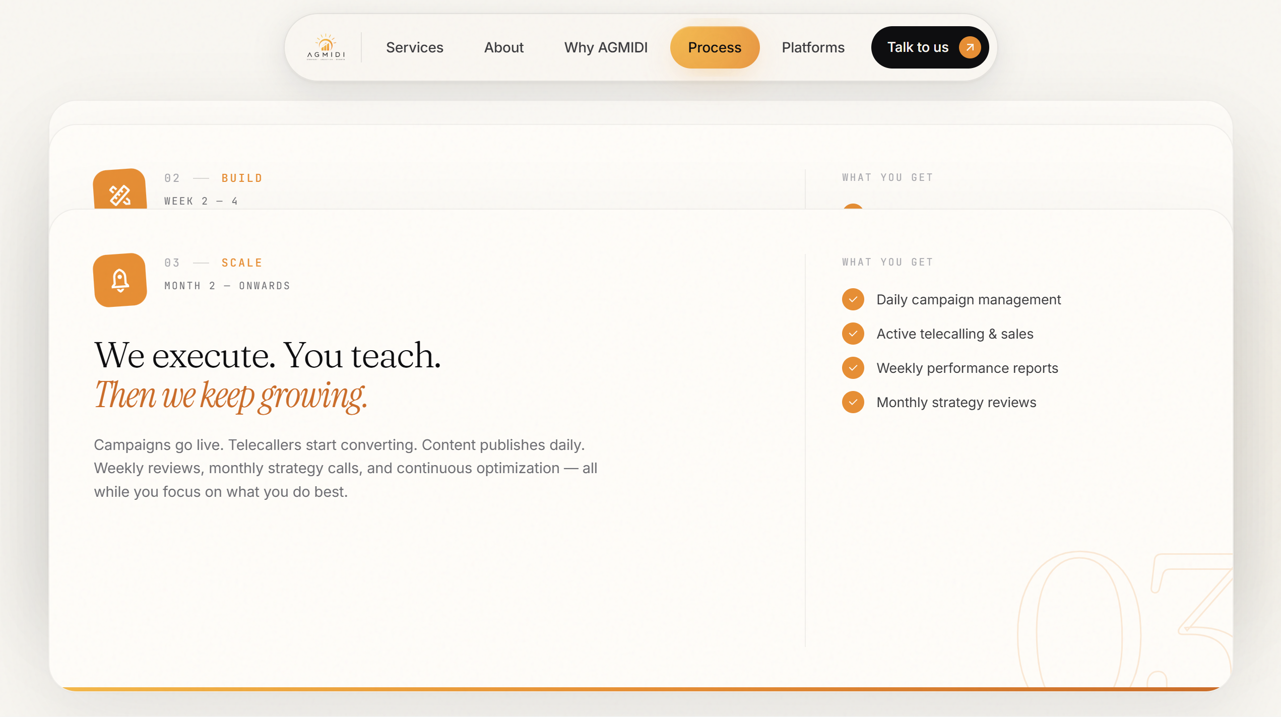 AGMIDI — services overview for strategy, design and platform management