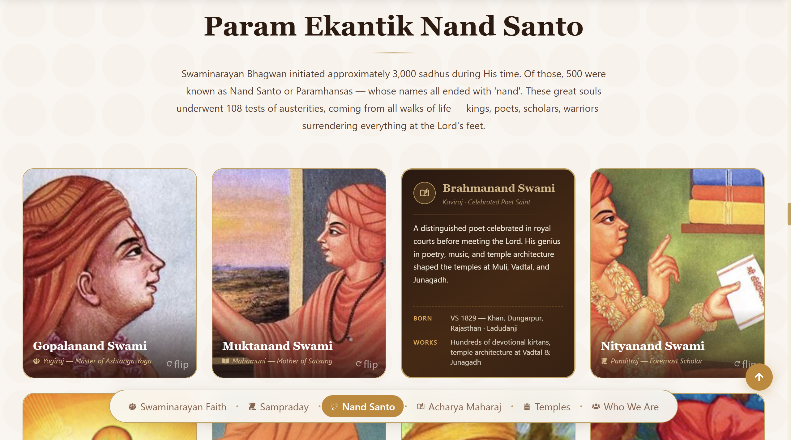 Janmangal Dham — multilingual interface for multiple generations